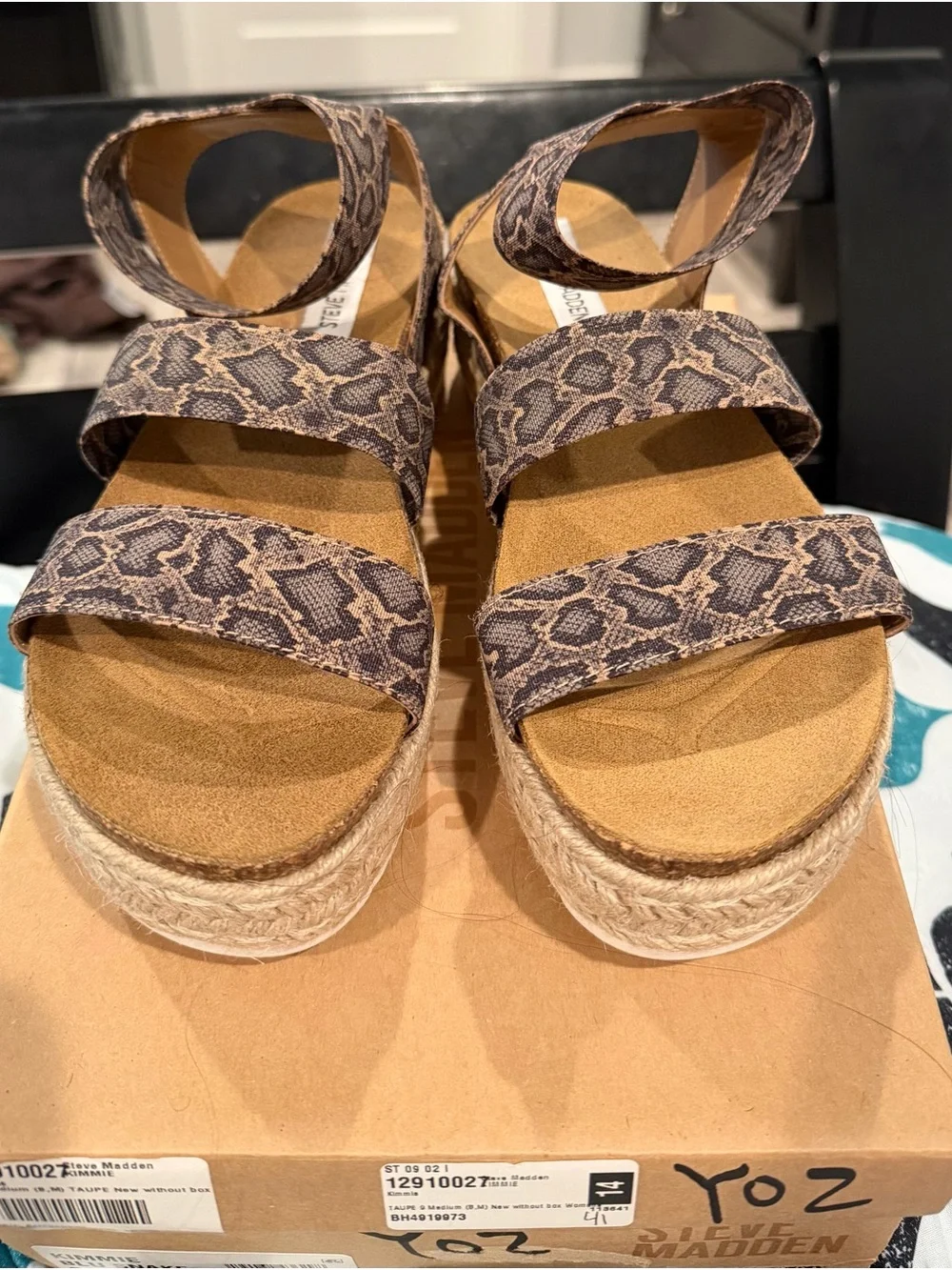 Steve Madden Kimmie sandal blu snake